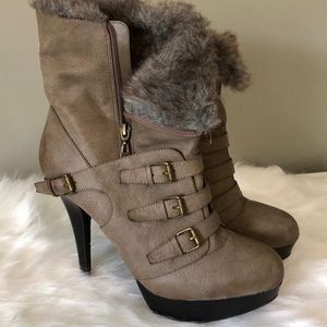 Guess heeled boots size 11
